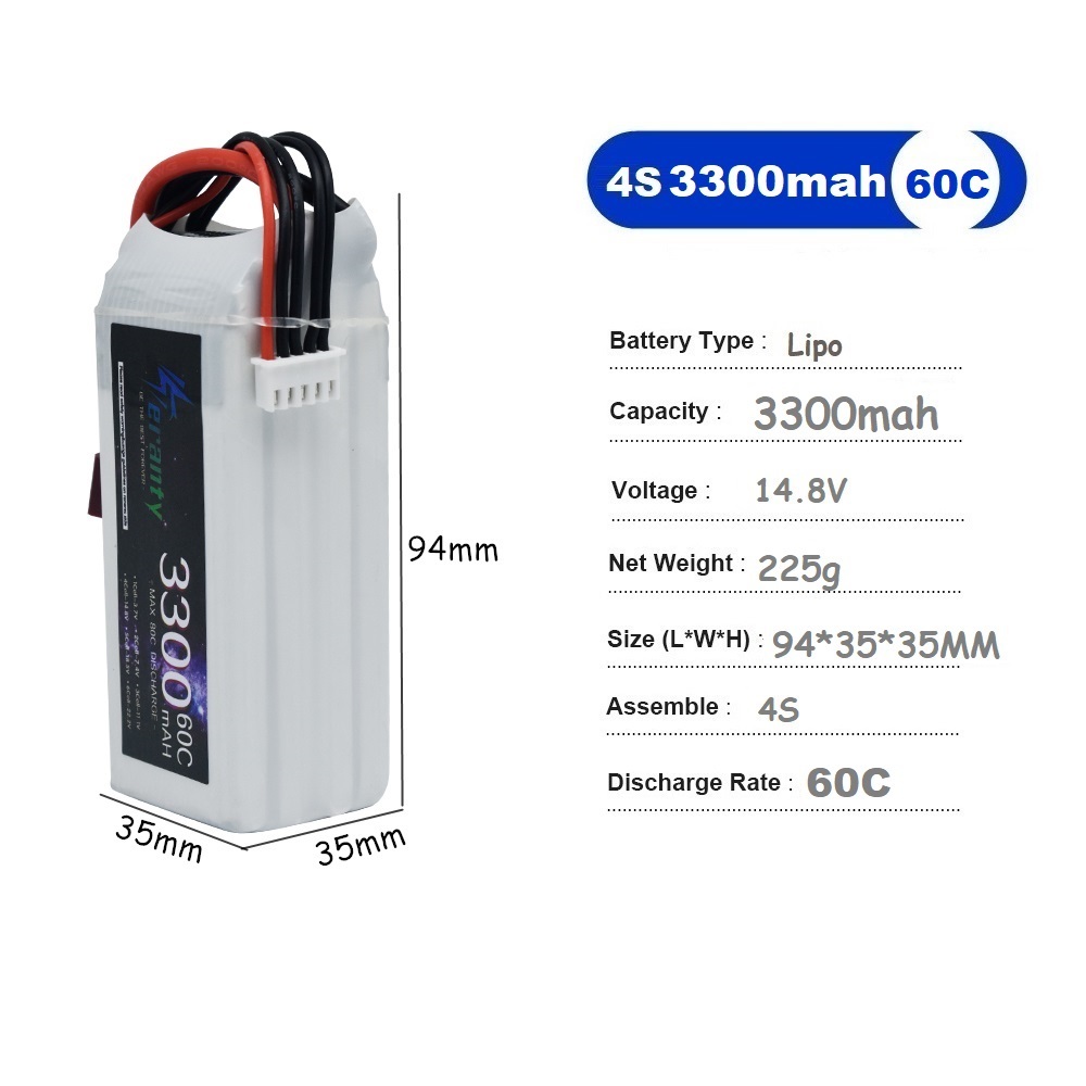Lipo Oplaadbare Batterij 4S 33 - Drone Rc Leading recensie en prijs