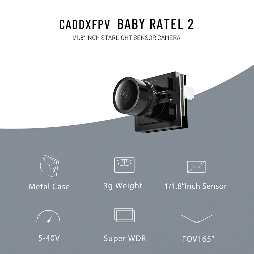 CADDX Micro FPV-camera Ratel 2 - Drone Ae Rc recensie en prijs