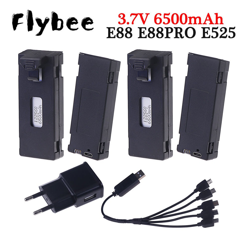 Oplaadbare 3.7V 6500Mah Batter - Drone E88 Rc Quadcopter recensie en prijs
